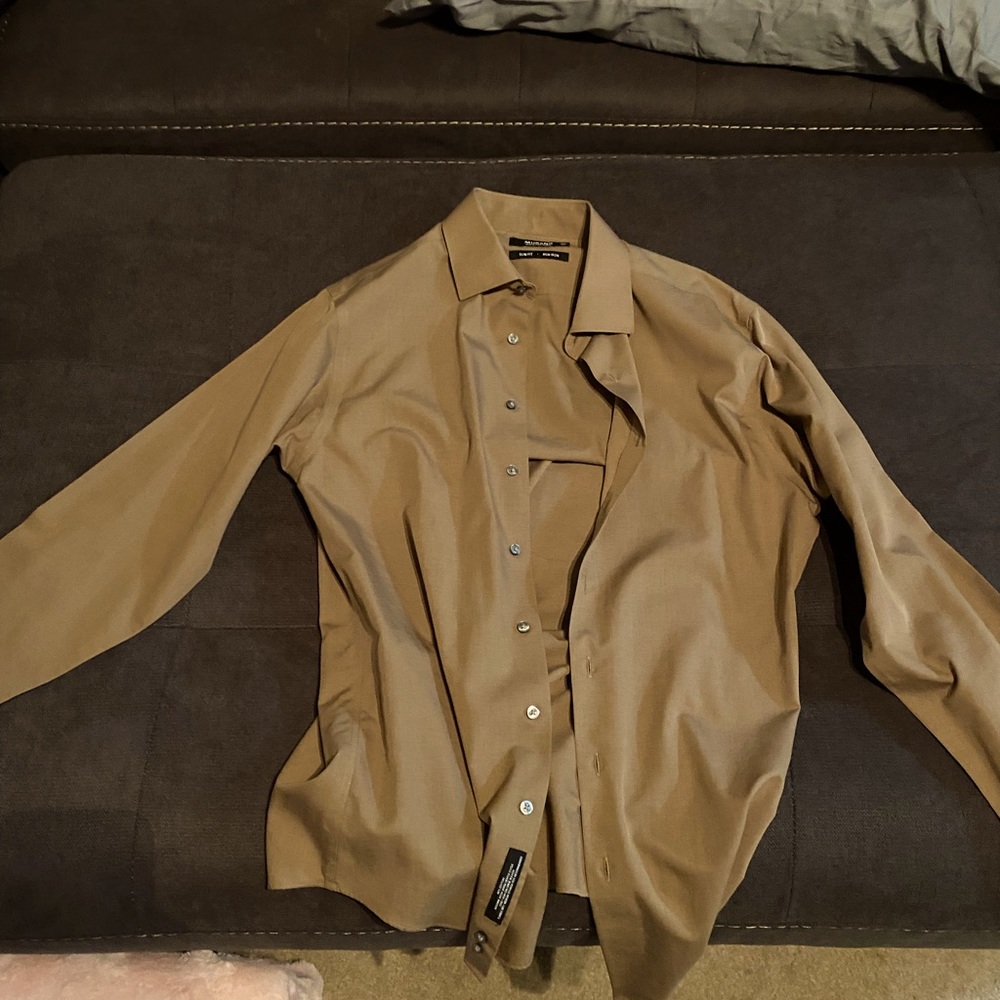Beige Murano men’s dress shirt